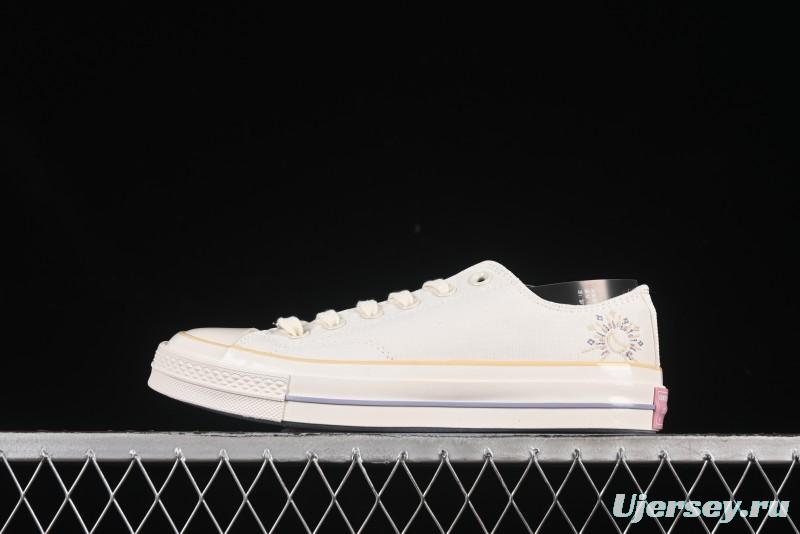 Converse Chuck 1970s Low Top Casual Sneakers with Moon Embroidery - A15750C
