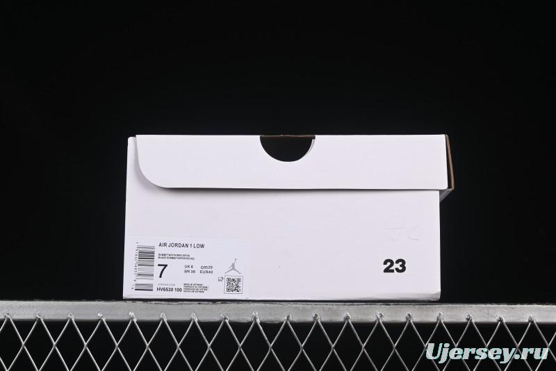 Nike Air Jordan 1 Low AJ1 Cream White Low-Top Casual Sneakers - HV6530-100