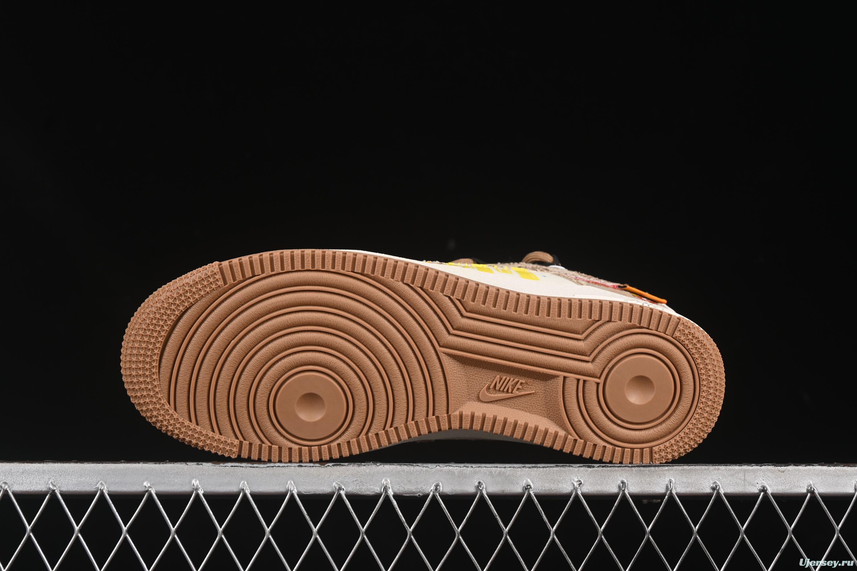 Nike Air Force 1'07 Low Casual Sneakers with McDonald's Collaboration Design - BD0077-111