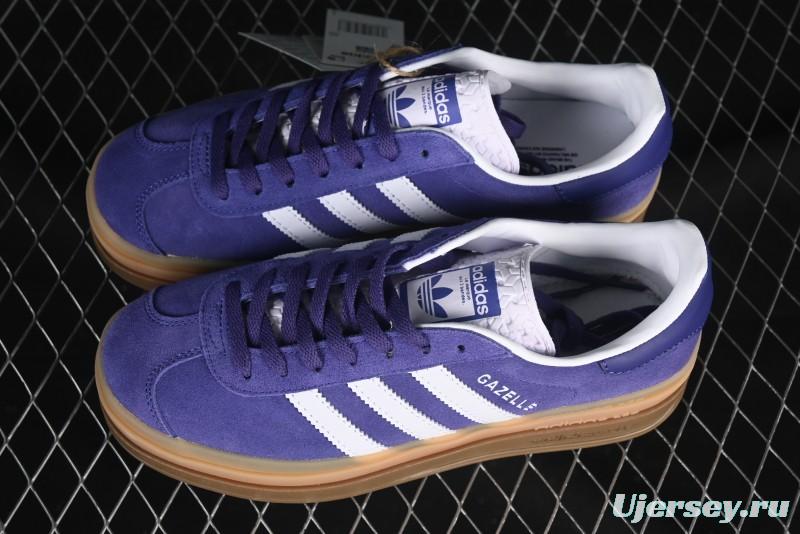 Adidas Originals Gazelle Bold IE0419 Low-Top Sneakers with Thick Sole for Casual Wear, Slip-Resistant and Durable