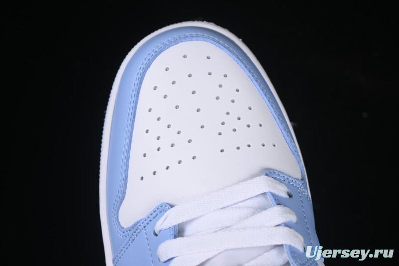 Nike Air Jordan 1 Low AJ1 White Blue Casual Sneakers - DC0774-142