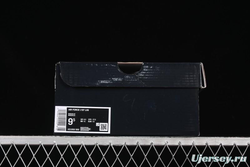 Nike Air Force 1 '07 Low Dior Collaboration Blue Iridescent Swoosh Casual Sneakers - XS1958-569