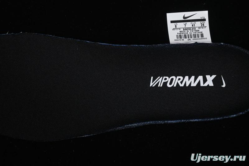 Nike Vapormax Flyknit Breathable Casual Running Shoes with Full-Length Air Cushion - 849558-010