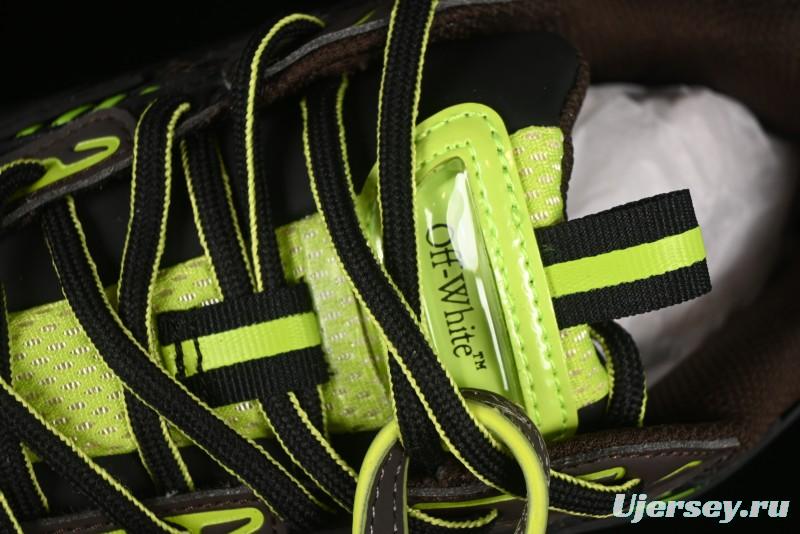 Off-White Be Right Low-Top Lifestyle Sneakers in Black Green - X.E5