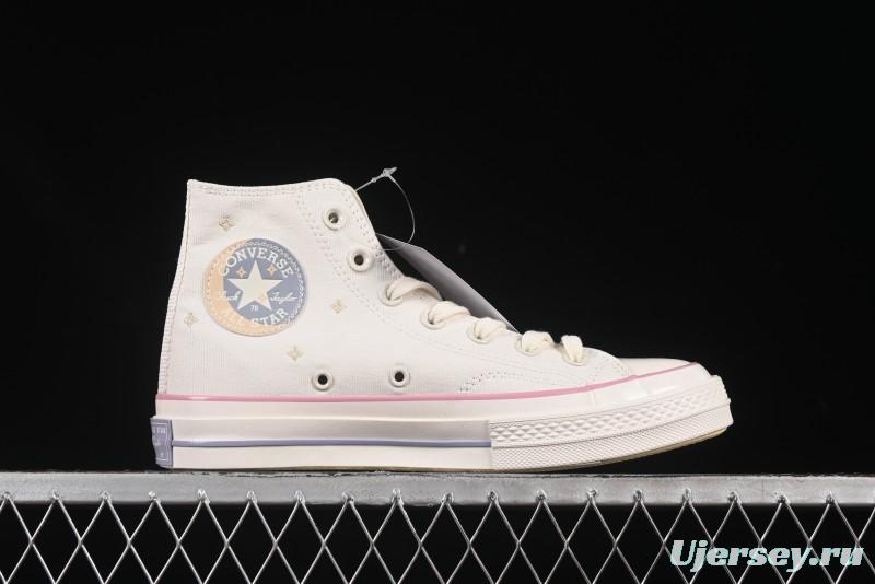Converse Chuck 1970s Moon Embroidery High-Top Casual Sneakers - A15749C
