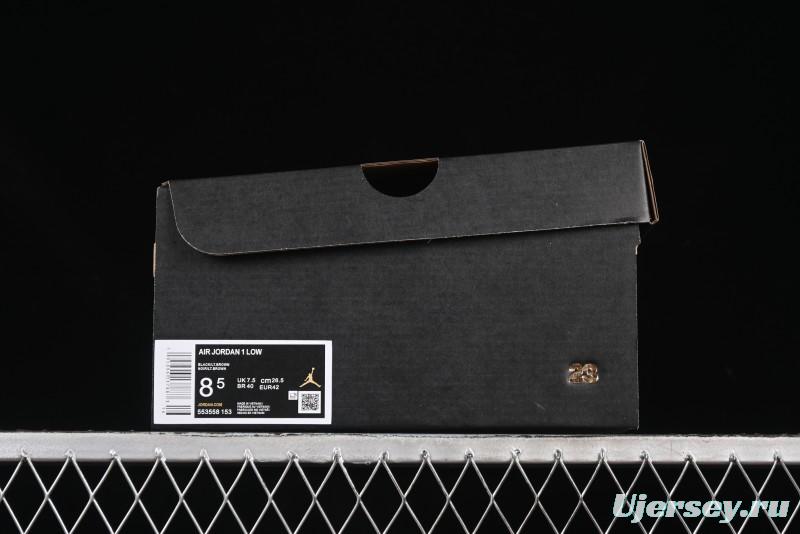 Nike Air Jordan 1 Low AJ1 Cream White Low-Top Casual Sneakers - 553558-153