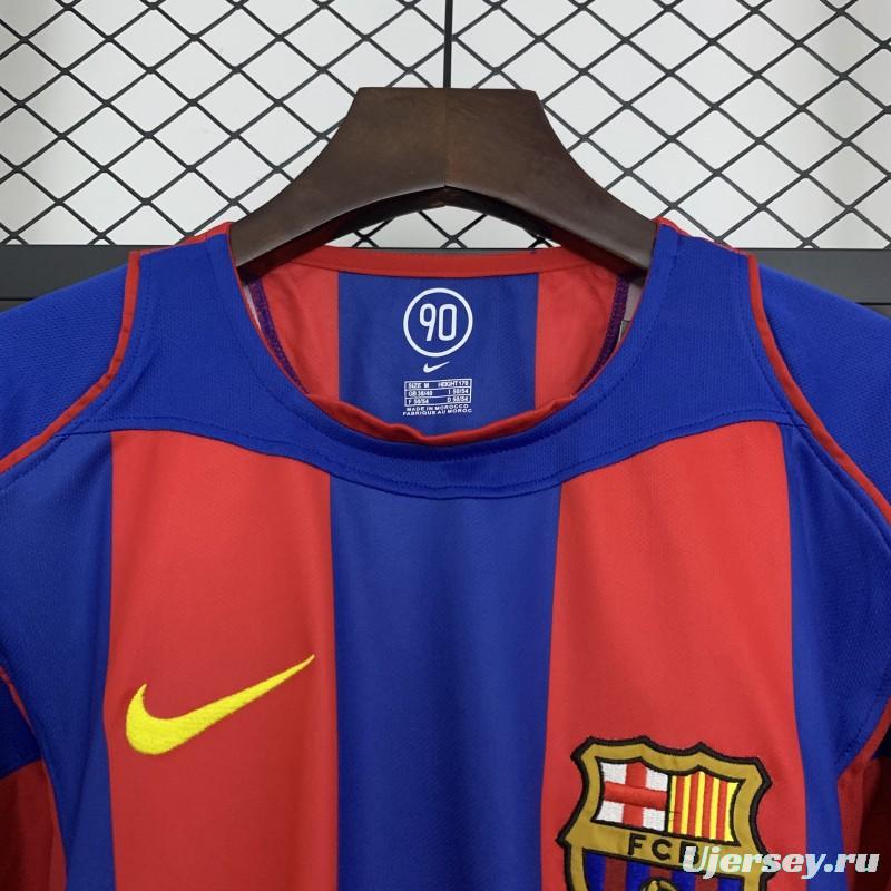04/05 Retro Barcelona Home Jersey