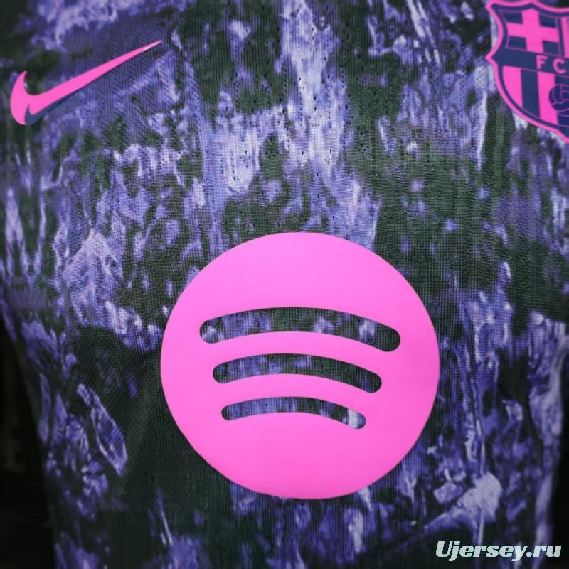 Player Version 25/26 FC Barcelona Purple with Marble Design Jersey