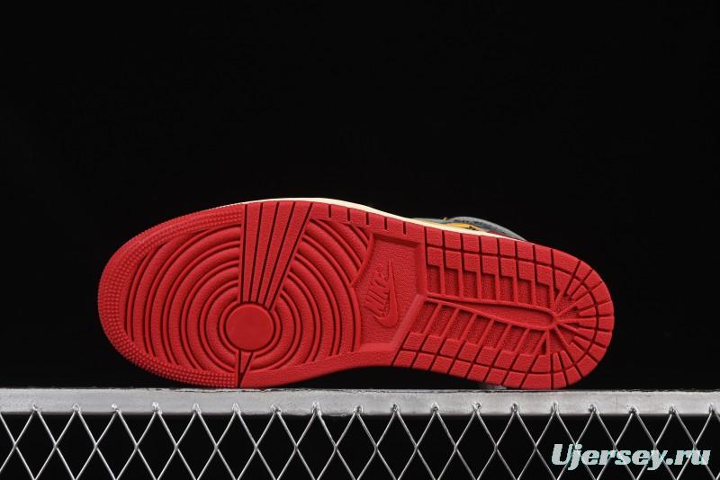 Nike Union x Air Jordan 1 Retro High Basketball Shoes Shadow Chicago - HV8563-600