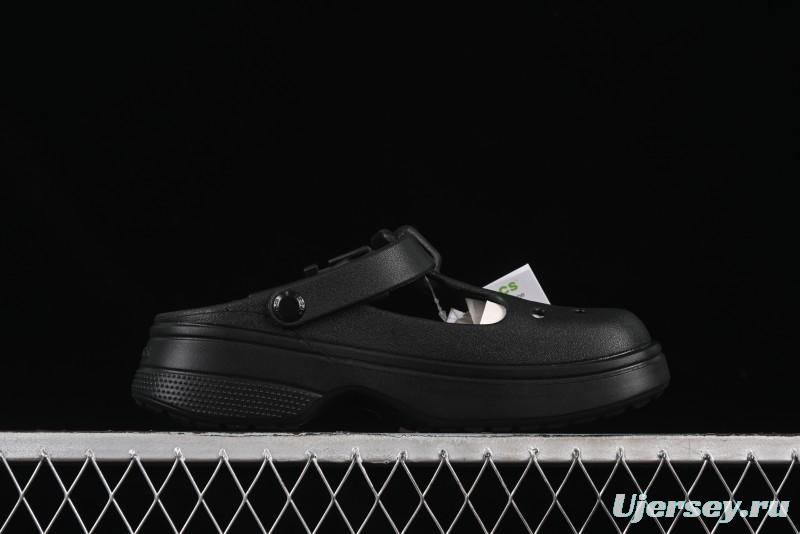 Crocs Mary Jane Classic Simple Casual Beach Clog Sandals - B.D4