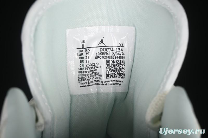 Nike Air Jordan 1 Low AJ1 White Mint Green Low-Top Casual Lifestyle Sneakers - DC0774-134