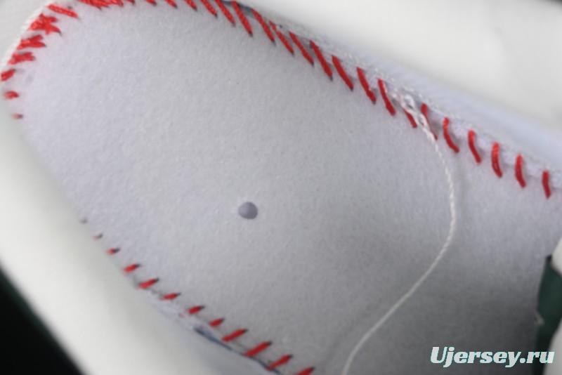 Nike Air Force 1 '07 Low Stussy Collaboration Black Green Swoosh Casual Sneakers - XS1958-572