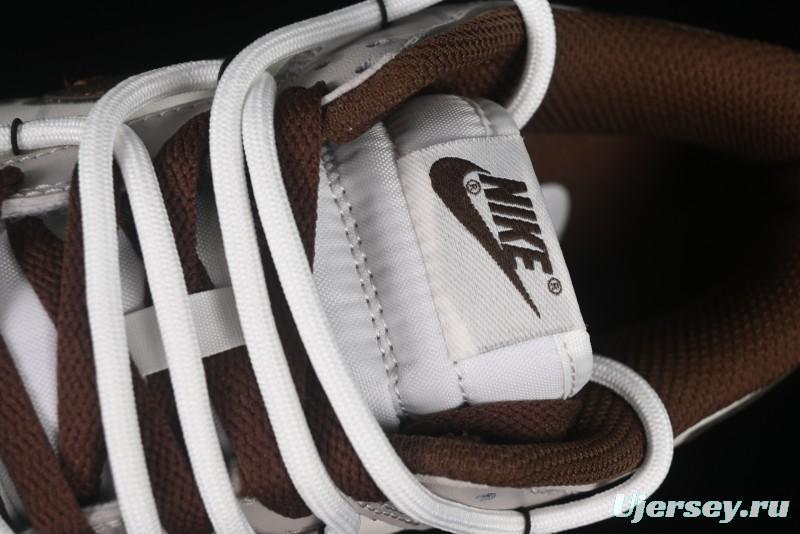 Nike Dunk Low Koala Party Distressed Grid Low-Top Casual Skate Shoes - DD1503-124