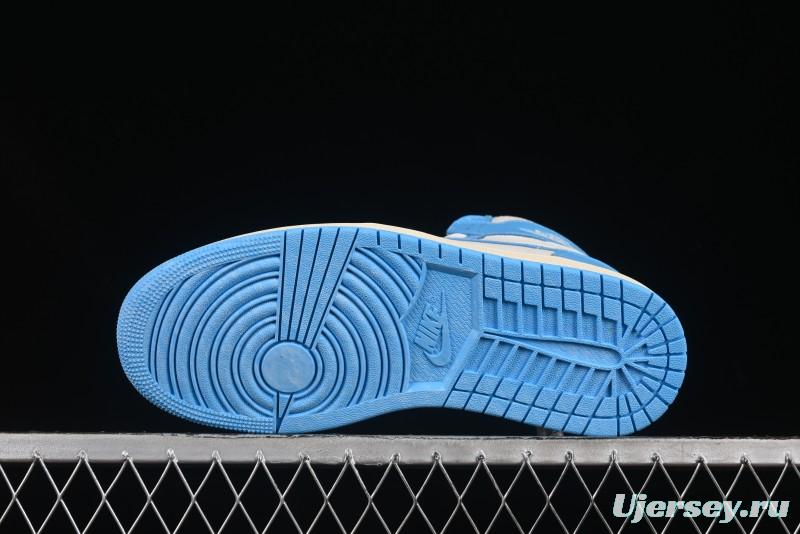 Nike Air Jordan 1 High OG "UNC Reimagined" Retro Basketball Shoes - DZ5485-402