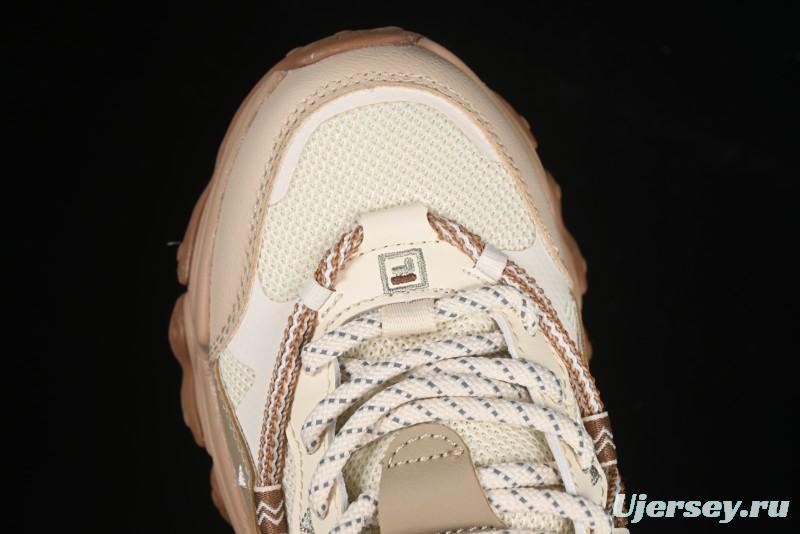 Fila Heritage Fluid Cat Paw 5.0 Retro Dad Shoes with Lace-Up Design - F12W442115FAS