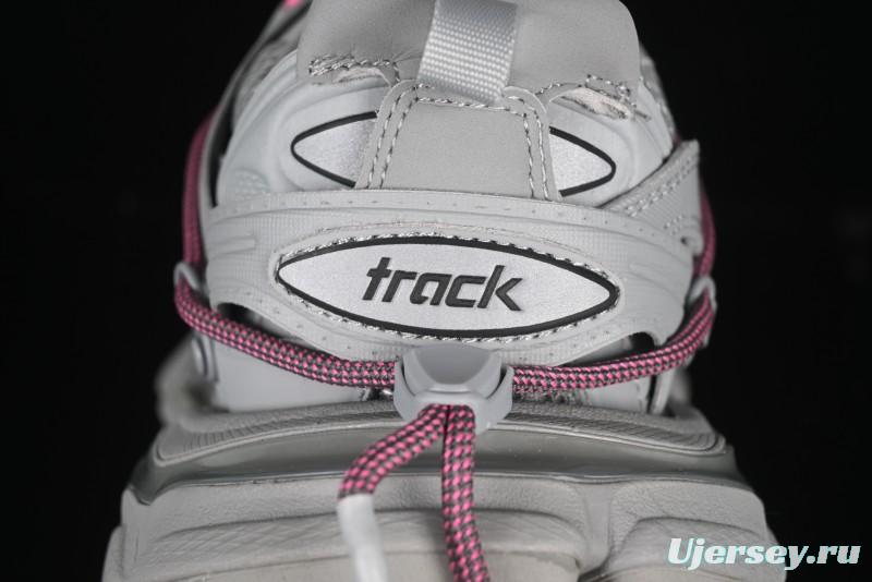 Balenciaga Track Sneaker Tess s.Gomma Res BI ALV/TIS EFF NUBUK/TIS E Waterproof Running Shoes - WTRHK1013