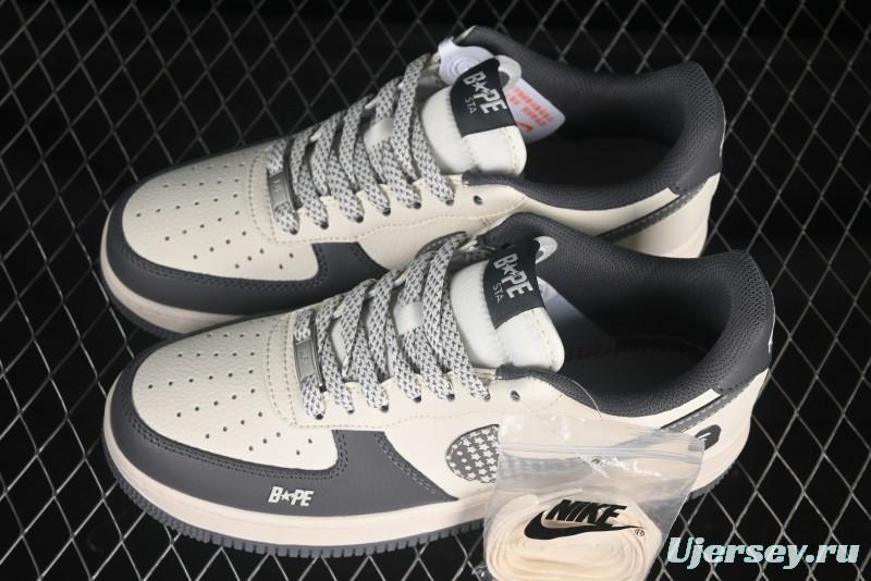 Nike Air Force 1 '07 Low Bape Collaboration Star Swoosh Casual Sneakers - XS1958-570