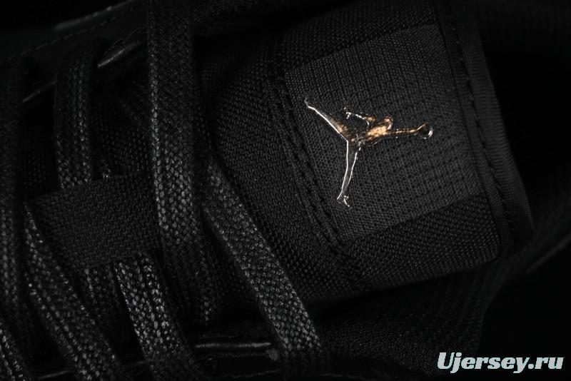 Nike Air Jordan 1 Low AJ1 Basketball Shoes Black White Canvas Leather Panel - HV5968-001