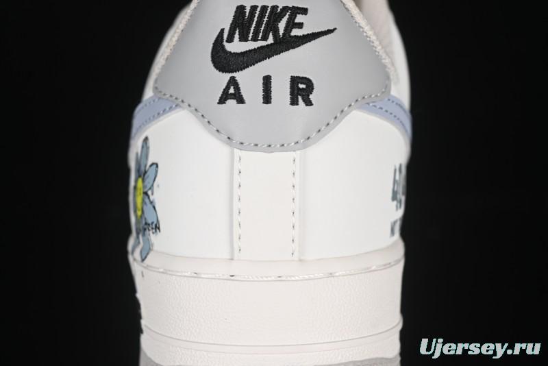 Nike Air Force 1'07 Low "Little Blue Flower" Casual Sneakers - FB1893-888