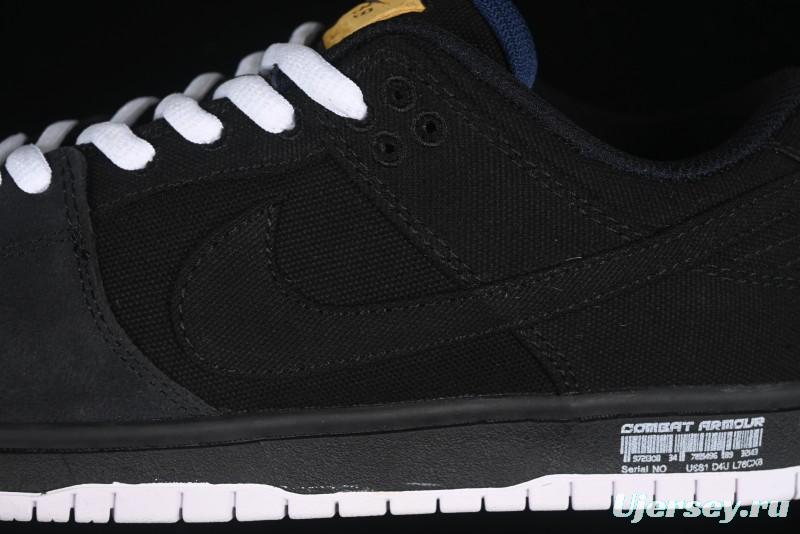 Nike SB Dunk Low Pro ISO Black Gum Rubber SB Low-Top Skateboarding Shoes - CD2563-006