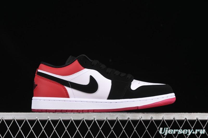 Nike Air Jordan 1 Low "White Black Gym Red" Retro Casual Sneakers - IB8971-106
