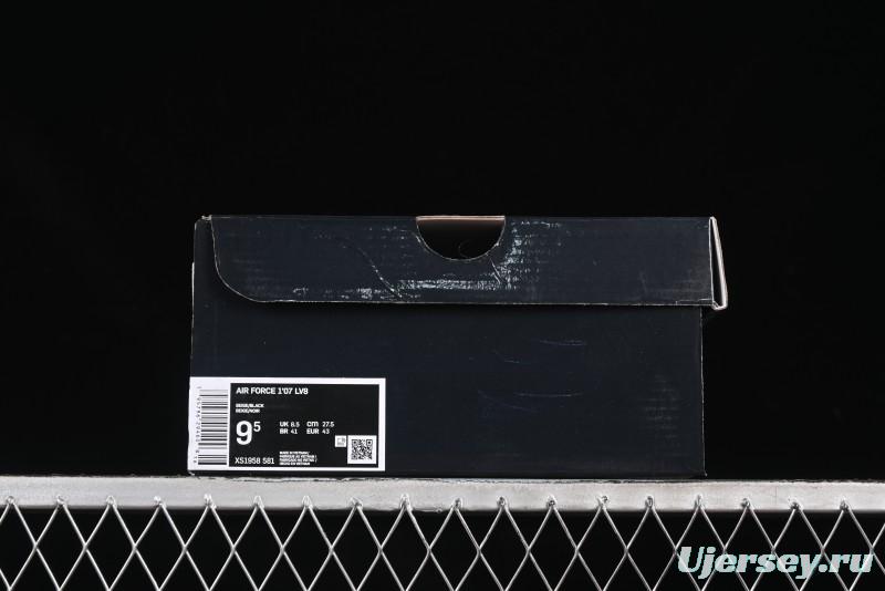 Nike Air Force 1 '07 Low Dior Collaboration Pattern Black White Swoosh Casual Sneakers - XS1958-581