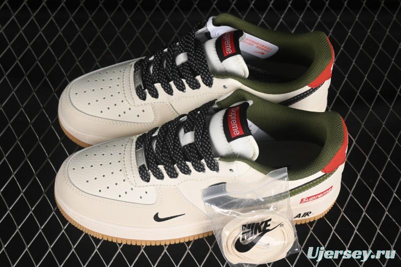 Nike Air Force 1 '07 Low Supreme Collaboration Gradient Gum Sole Casual Sneakers - XS1958-567