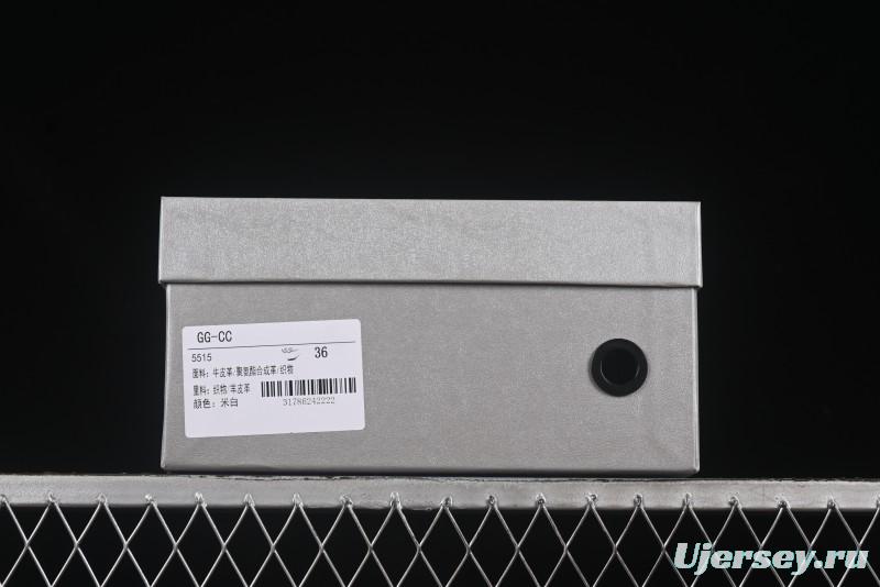 GG-CC Chunky Low Casual Fashion Sports Platform Sneakers Series 5515 Off White