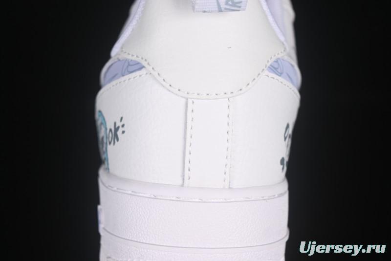 Nike Air Force 1'07 Low "Sesame Street" Custom Casual Sneakers - FB8971-080
