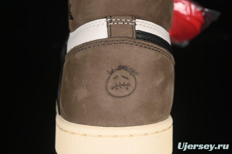 Nike Travis Scott x Air Jordan 1 High OG AJ1 Reverse Swoosh Limited Edition - CD4487-100