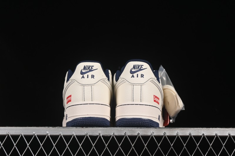 Nike Air Force 1 '07 Low Supreme Collaboration Casual Sneakers with Full-Length Air Cushion - HH7518-074