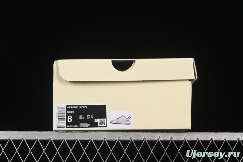 Nike Air Force 1 '07 Low Supreme Collaboration Casual Sneakers with Full-Length Air Cushion - HH7518-074