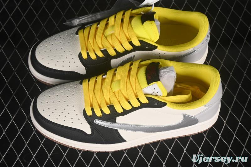 Nike Travis Scott x Fragment Design x Air Jordan 1 Low OG SP Casual Sneakers - DN6901-095