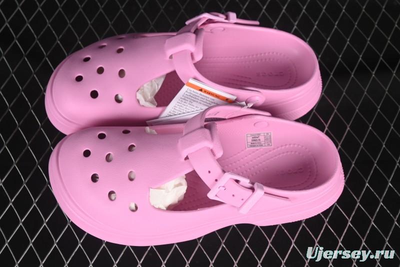 Crocs Mary Jane Classic Simple Casual Beach Clog Sandals - B.D4