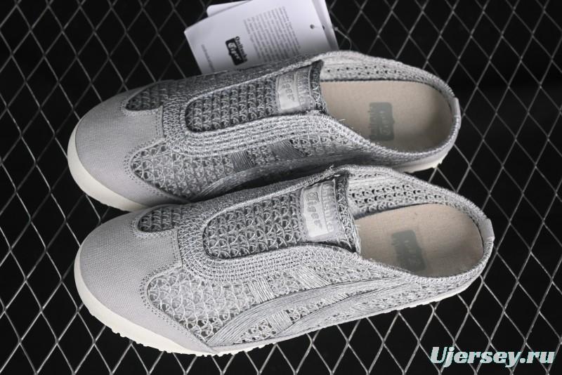 Onitsuka Tiger Mexico 66 Sabot Slip-On Shoes with Breathable Mesh Upper - 1183A707-020