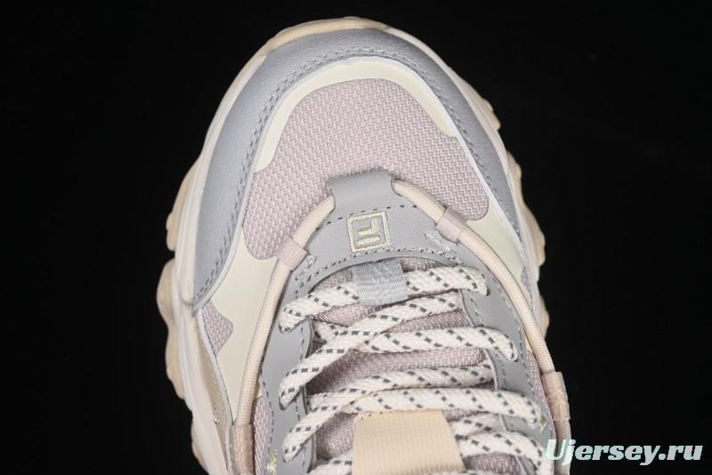 Fila Heritage Fluid Cat Claw 5.0 Vintage Dad Shoes with Lace-Up Design - F12W412105FLV