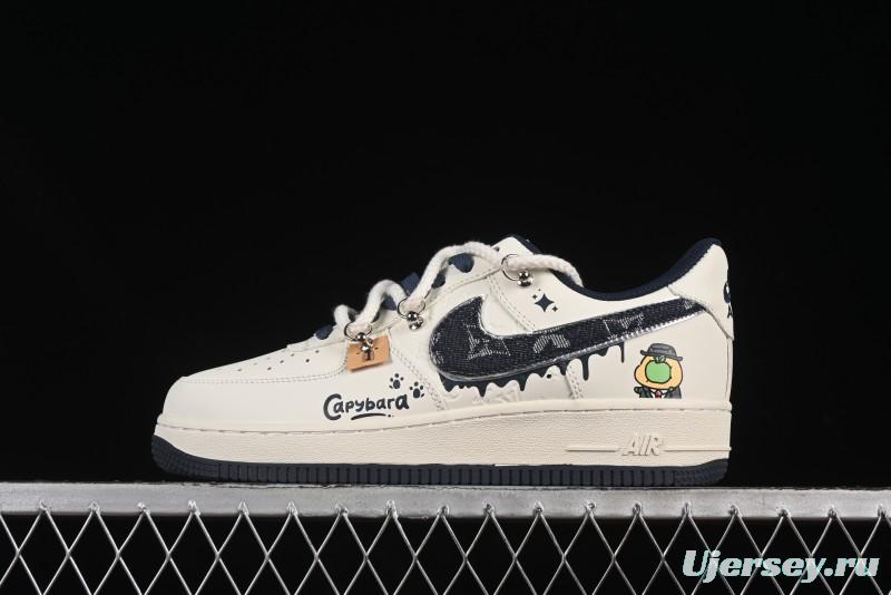 Nike Air Force 1 '07 Low x Capybara "Pour milkBape" Casual Sneakers - LV0506-110