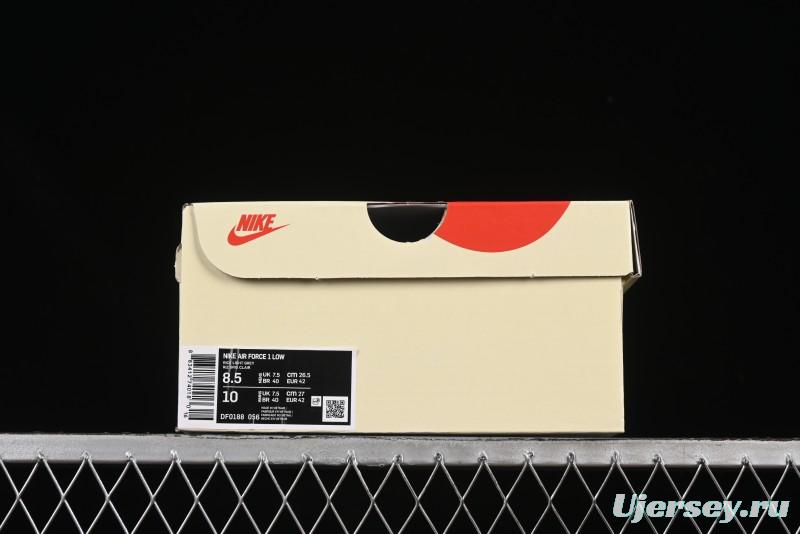 Nike Air Force 1'07 Low Just Do It Casual Sneakers with Full-Length Air Cushion - DF0188-056