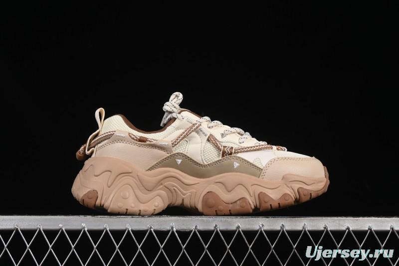 Fila Heritage Fluid Cat Paw 5.0 Retro Dad Shoes with Lace-Up Design - F12W442115FAS