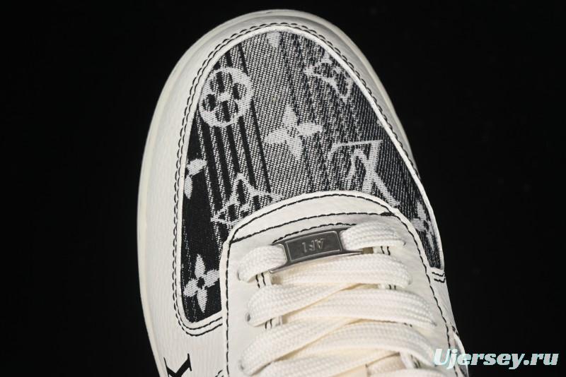 Nike Air Force 1 '07 Low LV Collaboration Cream Black Casual Sneakers - BZ6808-103