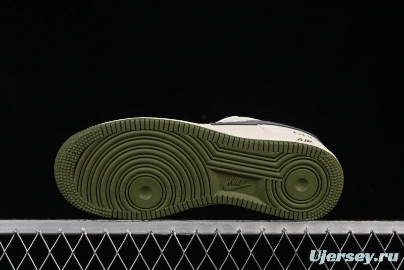 Nike Air Force 1'07 Low Gucci Collaboration Green Grey Pattern Casual Sneakers - XS1958-563