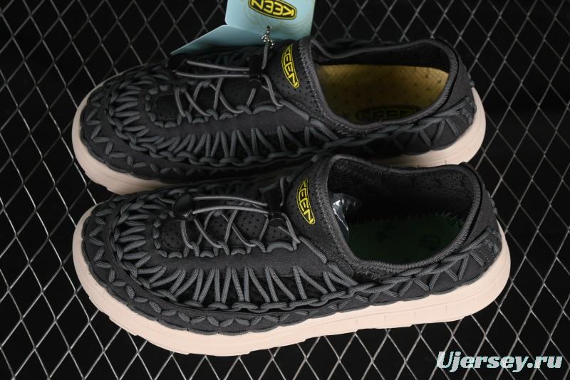 Keen Uneek Flat-M Woven Elastic Strap Outdoor Water Sports Sandals - 1014097