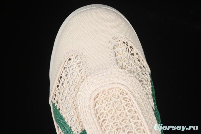 Onitsuka Tiger Mexico 66 Sabot Slip-On Sneakers with Breathable Mesh Upper - 1183C123-103