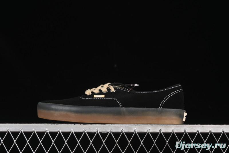 Vans Premium Authentic Suede Retro Sneakers with Translucent Rubber Sole - VN000CRQ6RJ