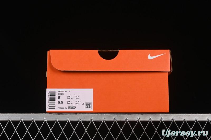 Nike Quest 6 Extreme Series Cushioned Lightweight Running Shoes - FD6033-104