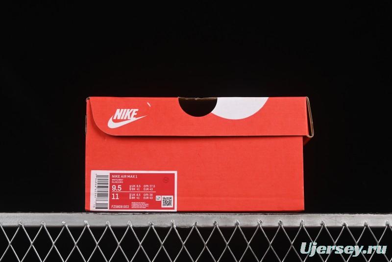 Nike Air Max 1 Retro Running Shoes with Half-Sole Air Cushion - FZ5808-002