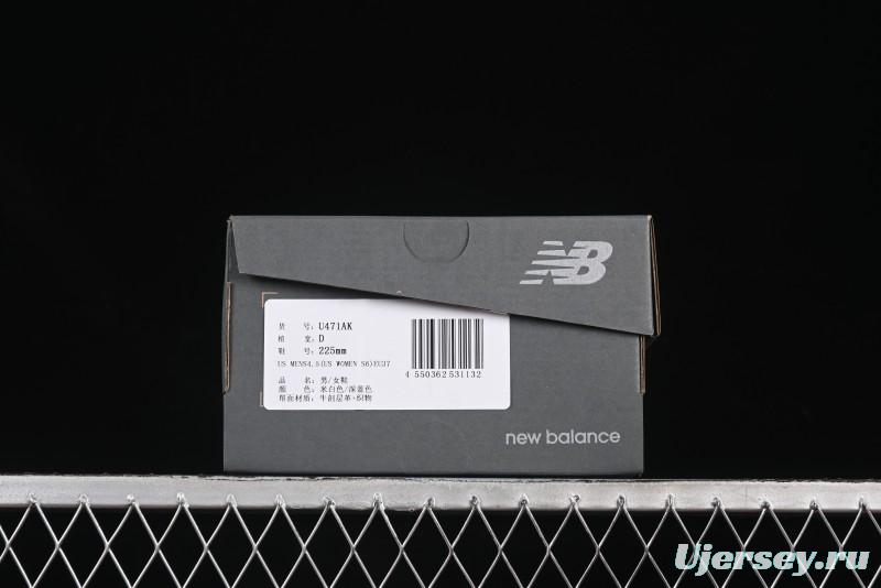 New Balance 471 Series Fabric and Leather Casual Lifestyle Shoes - U471AK