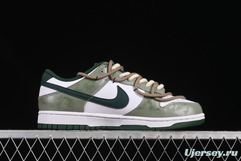Nike Dunk Low Butterfly Bamboo Forest Green Low-Top Casual Sneakers - DD1391-101
