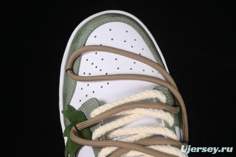 Nike Dunk Low Butterfly Bamboo Forest Green Low-Top Casual Sneakers - DD1391-101