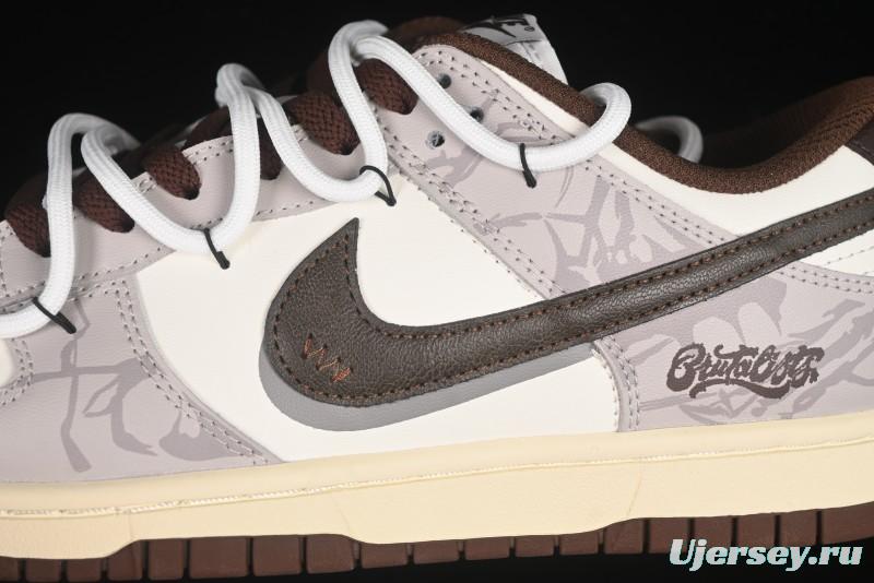 Nike Dunk Low Koala Party Distressed Grid Low-Top Casual Skate Shoes - DD1503-124